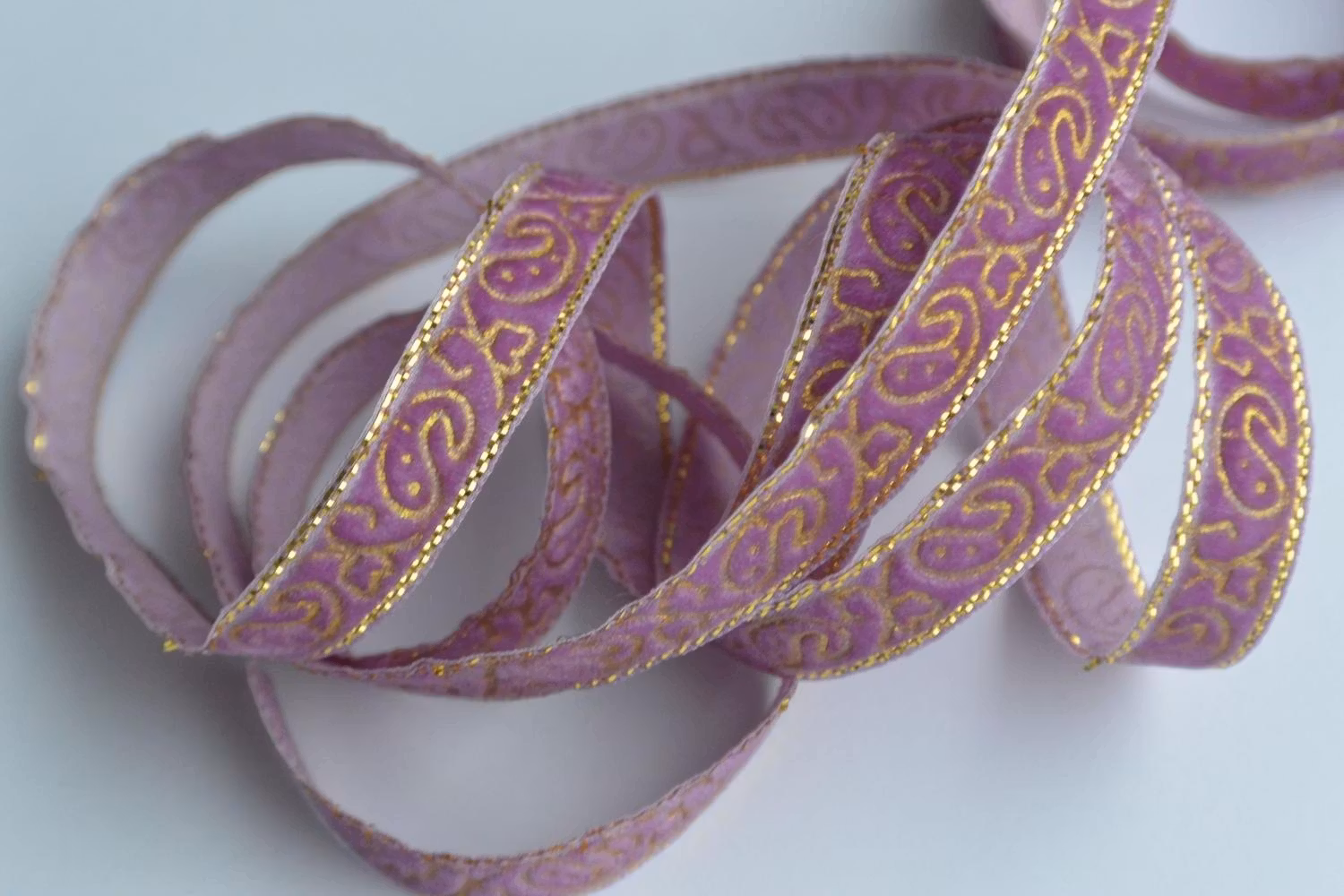 Sammetsband med lurex, 10 mm