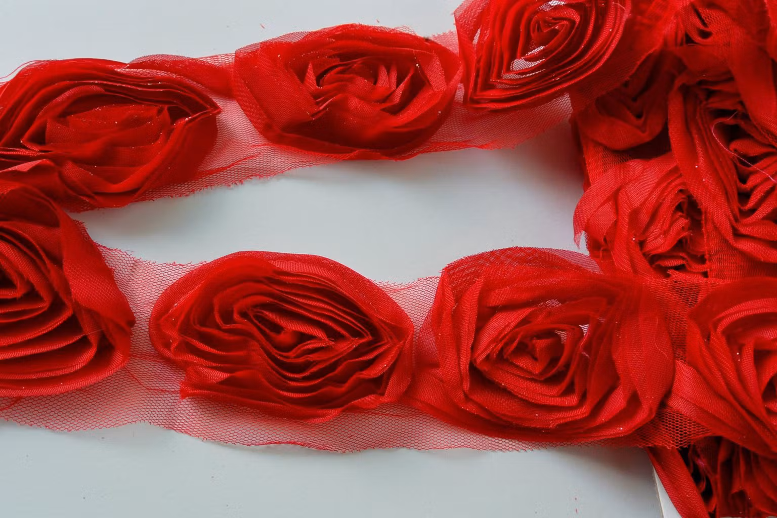 Rosband med glitter, D 6-7cm