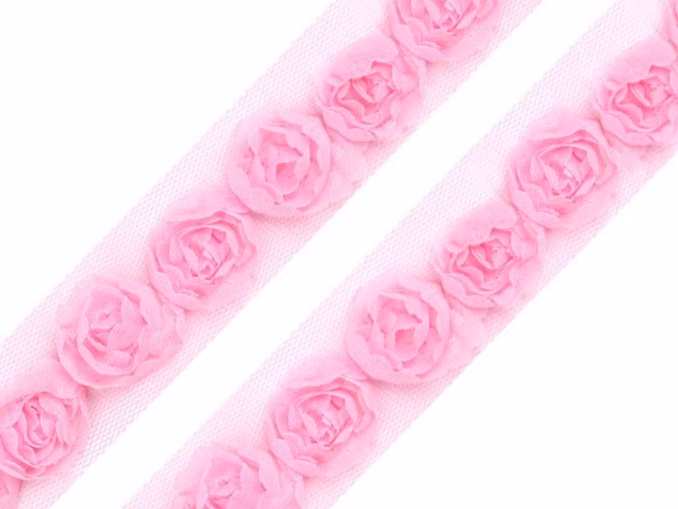 Band, dekorband med rosor,  140 cm
