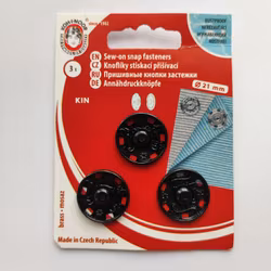 Tryckknappar, 21 mm, 3 st.