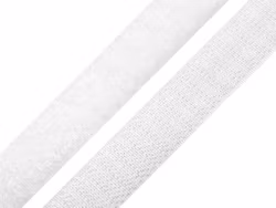 Kardborreband, vitt, 20 mm