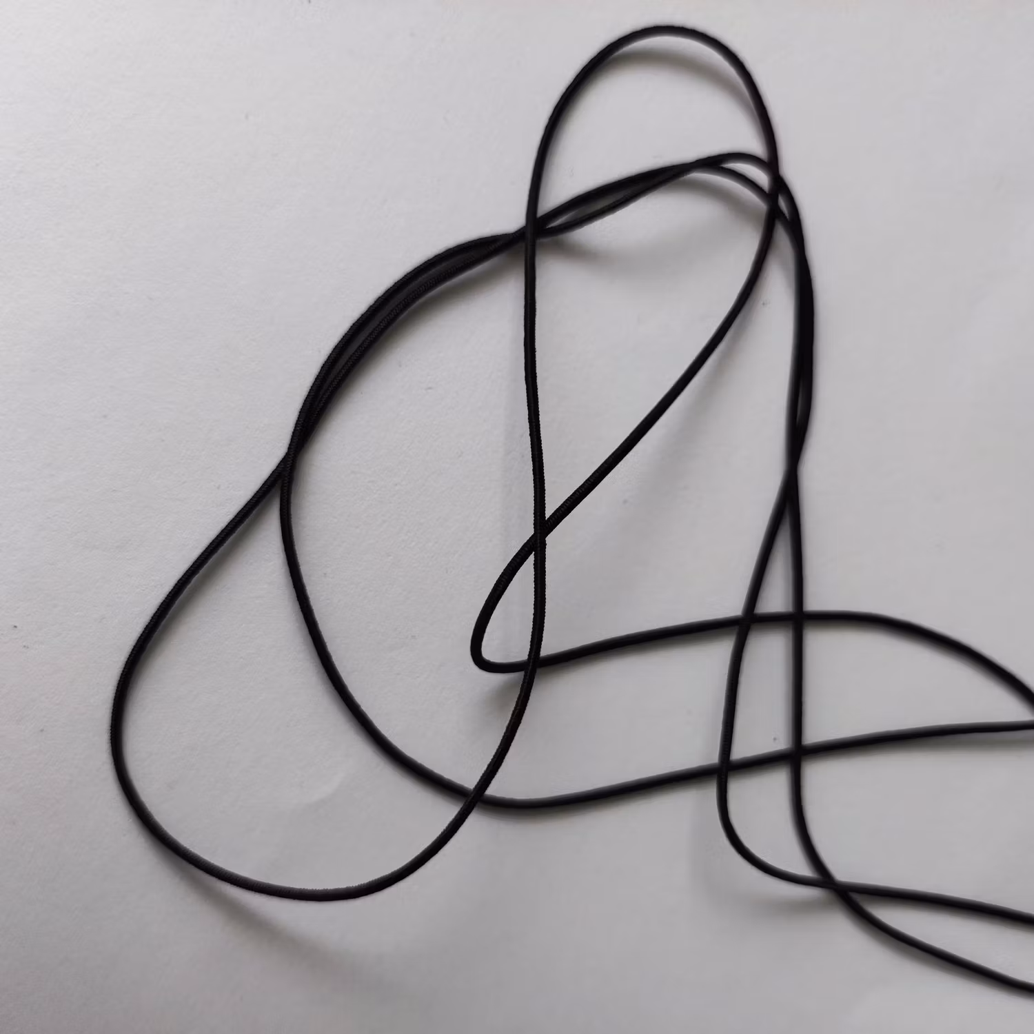 Rundresår, svart, 1,2 mm/5m