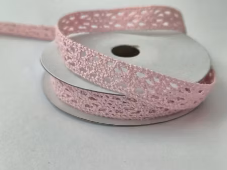 Ljusrosa spets 1,1 cm/5 meter