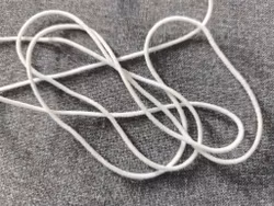 Mjuk rundresår, anoraksnodd, mjölkvit, 2 mm/5meter