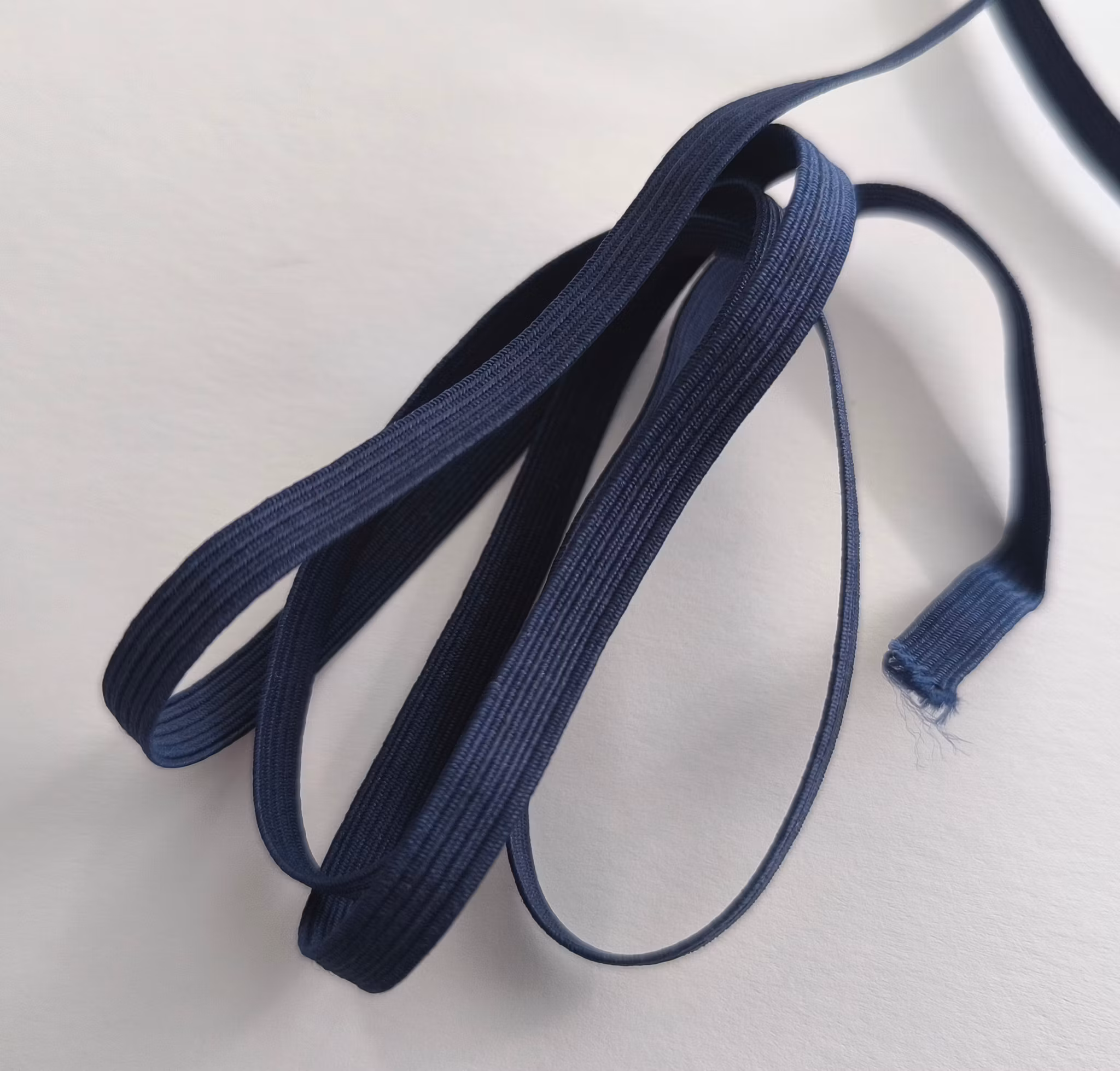 Resår, resårband, marinblå, 7 mm