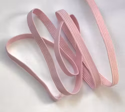 Resår, resårband, ljusrosa, 7 mm