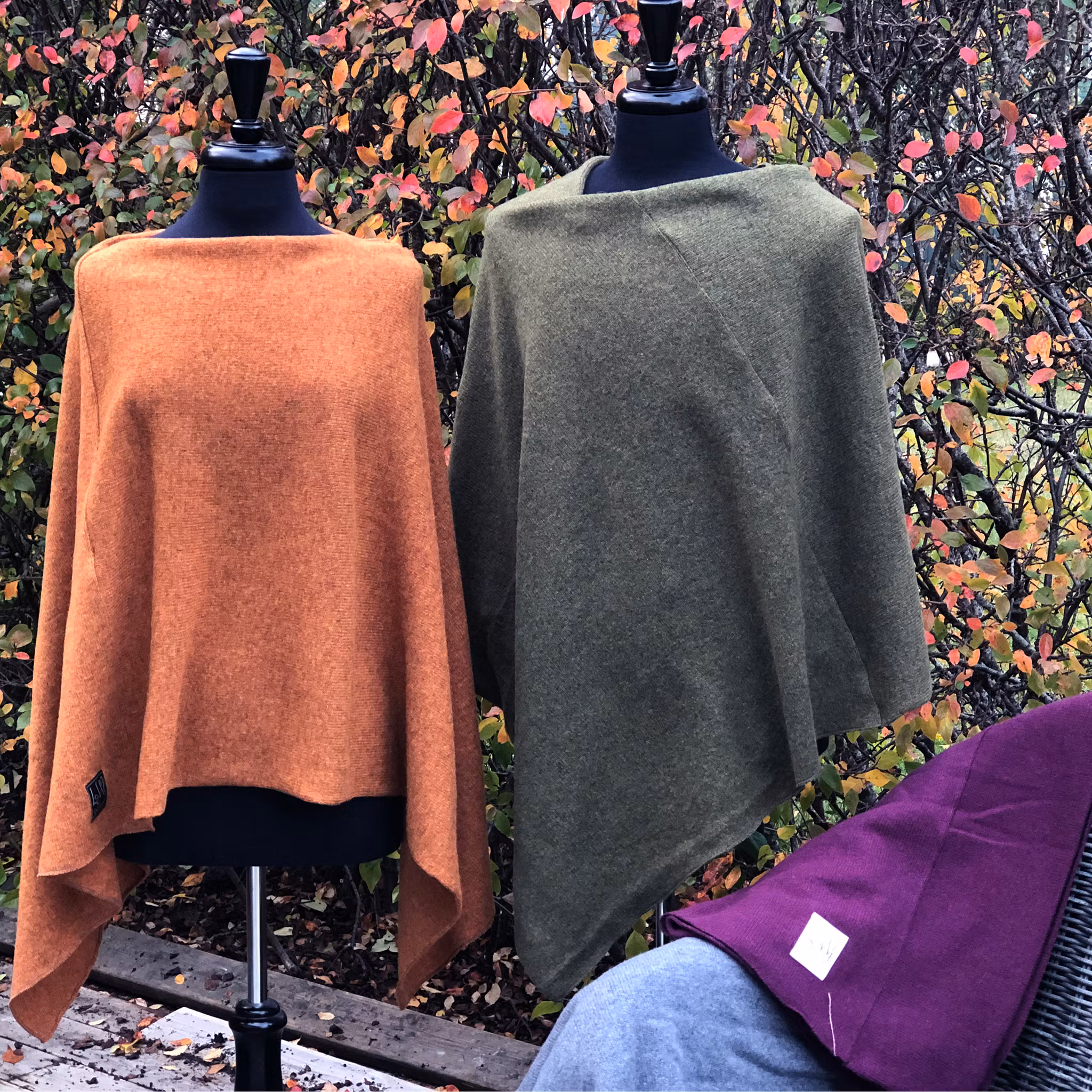 Poncho Enfärgad