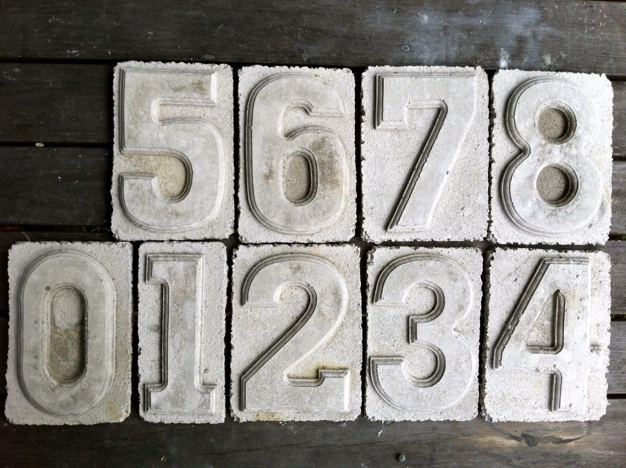 Numbers in concrete