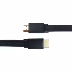 Platt high speed HDMI-kabel med Ethernet, 2 m, svart