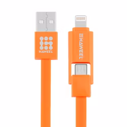 2 i 1 Micro USB 8 Pin till USB Data Synk och Laddningskabel