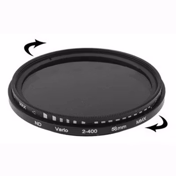 58 mm ND-Filter variabelt mellan 2-400