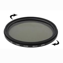 62 mm ND-Filter variabelt mellan 2-400