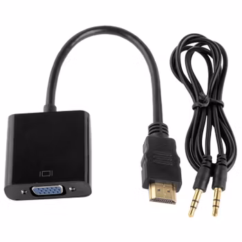 HDMI Till VGA adapter Full HD 1080p + Audio