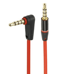 Guldpläterad 3.5 mm audio kabel för ex. iphone, samsung