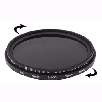 52 mm ND-Filter Gråfilter variabelt mellan 2-400