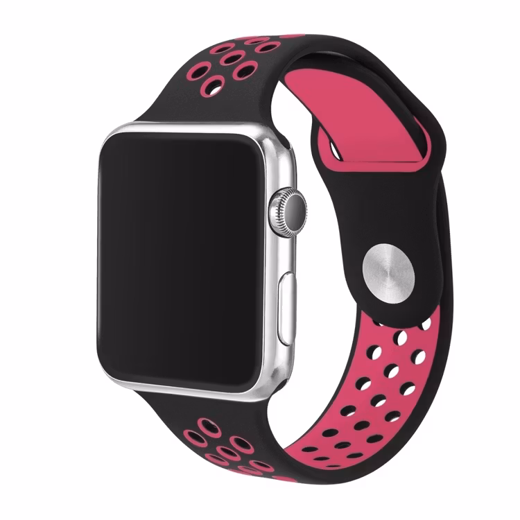 42 mm sportarmband för Apple Watch Svart Rosa