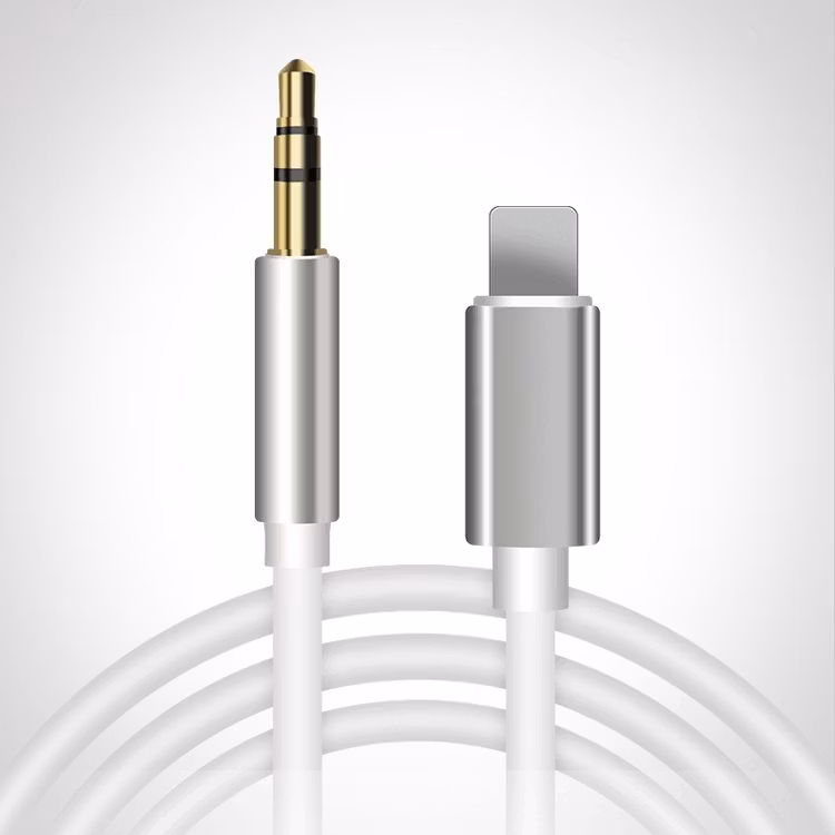 8 Pin till 3.5mm AUX Audio Adapter Kabel