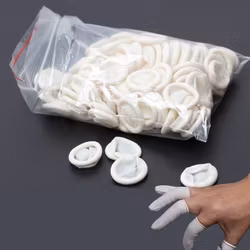 20 st Antistatiska gummi / latex fingerhanskar