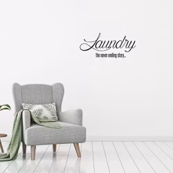 Väggord Laundry 55x25cm Svart