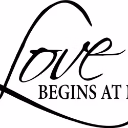 Väggord Love Begins at Home