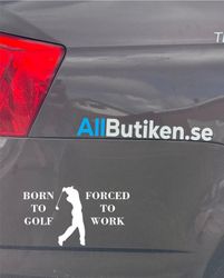 Born To Golf dekal