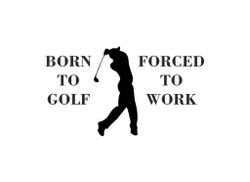 Born To Golf dekal