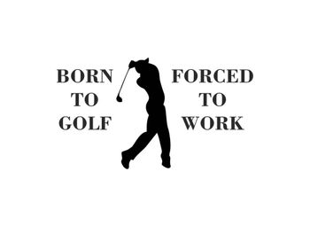 Born To Golf dekal