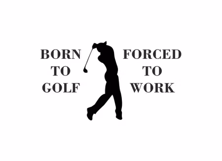 Born To Golf dekal
