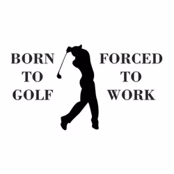 Born To Golf dekal