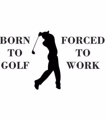 Born To Golf dekal