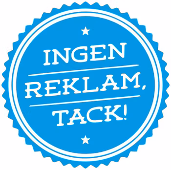 Ingen reklam, tack – snygg dekal med tydligt budskap
