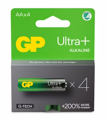 Battery Ultra Plus Alkaline AA/LR6 4-pack