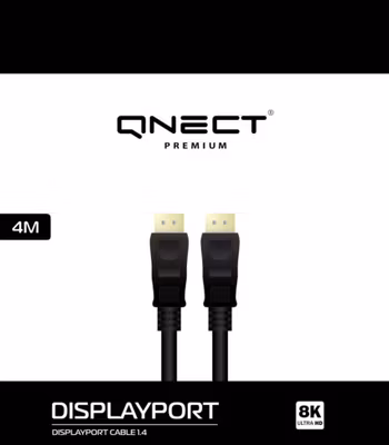 DisplayPort 1.4 hane till hane, 4 meter