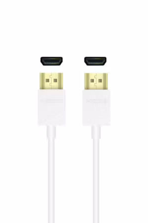HDMI High Speed med Ethernet 4K UHD, 18 Gbps, Slim, 3 meter, Vit