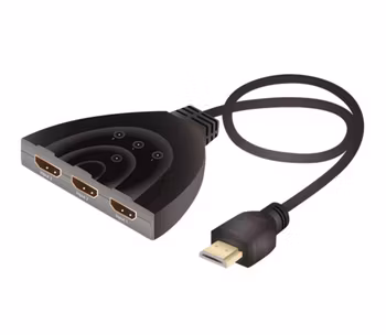 Adapter HDMI 3 in – 1 ut 4K Pigtail, 0,1 m