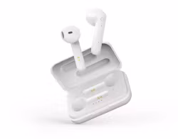 True Wireless Stereo hörlurar med laddningsetui, semi-in-ear, BT 5, mattvit