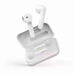 True Wireless Stereo hörlurar med laddningsetui, semi-in-ear, BT 5, mattvit