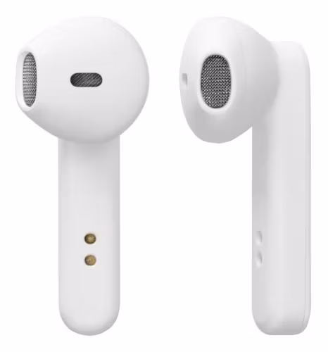 True Wireless Stereo hörlurar med laddningsetui, semi-in-ear, BT 5, mattvit