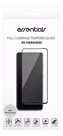 📱 Skärmskydd i Härdat Glas – iPhone 12 mini (Full Fit, Svart)
