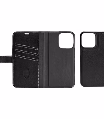 📱 Plånboksfodral i äkta läder – Avtagbart & Stilrent