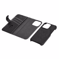 📱 Plånboksfodral i äkta läder – Avtagbart & Stilrent