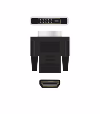 HDMI till DVI Adapter (Hona till Hane) – Perfekt för datorer och bildskärmar