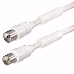 Antennkabel 5m IEC hane/hona klass B med ferrit 85dB