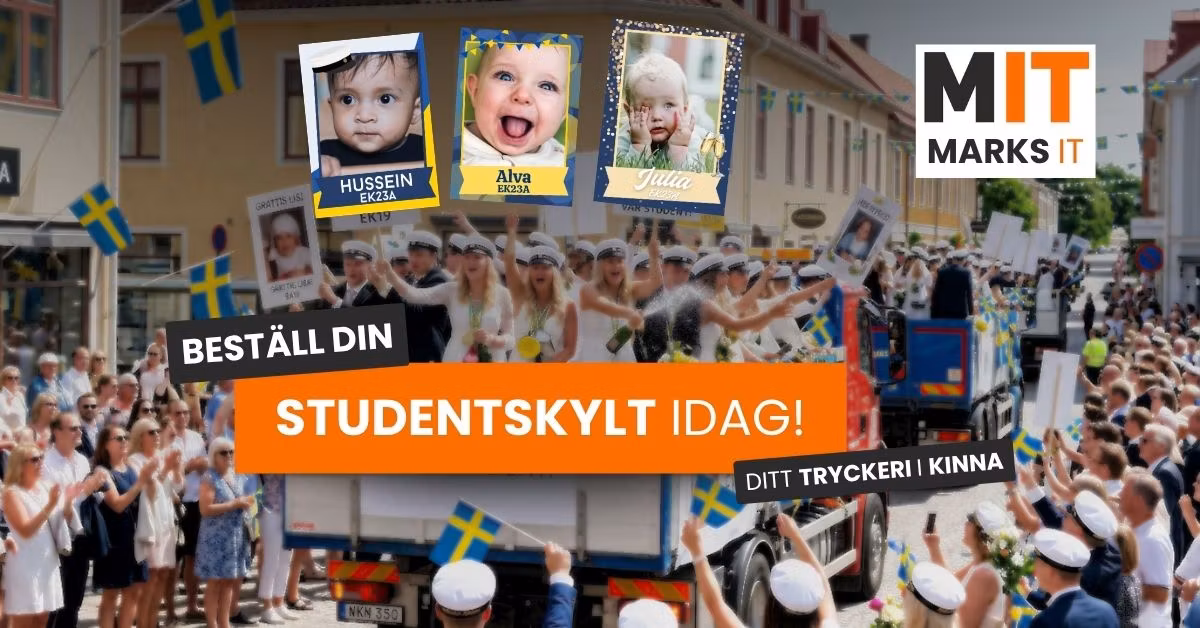 Personlig Studentskylt 2026