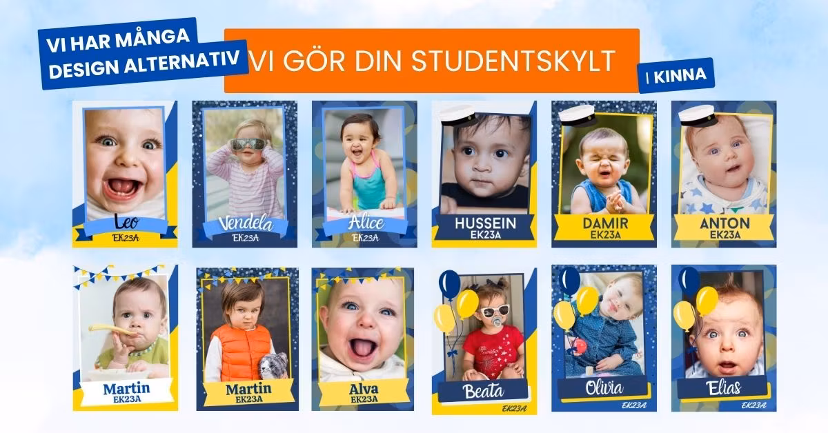 Personlig Studentskylt 2026