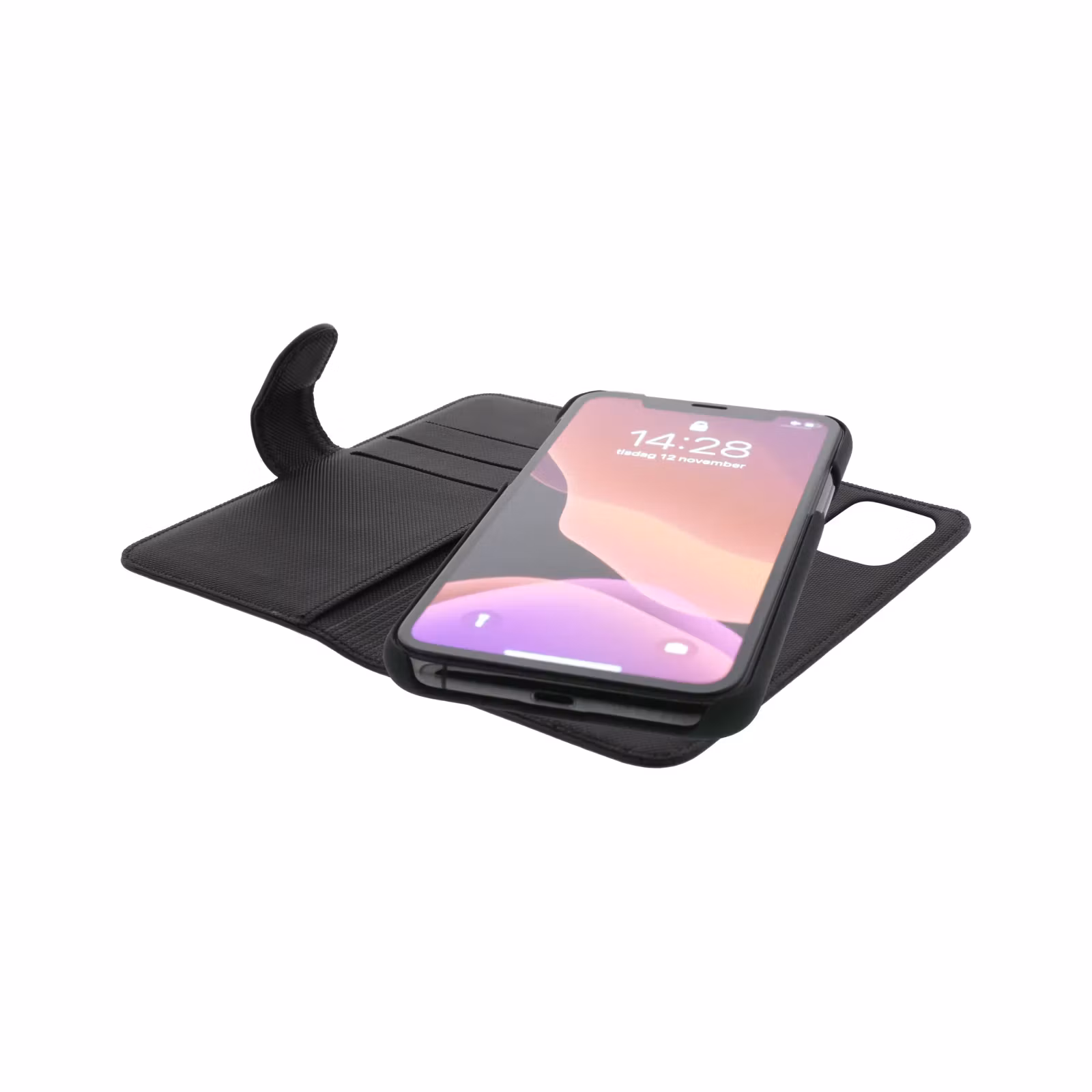 DELTACO plånboksfodral för iPhone 12 Pro Max med tre kortfack