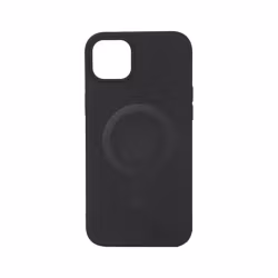 Essentials Silicone Mag Skal för iPhone 14 Plus – MagSafe, Svart