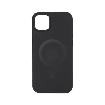 Essentials Silicone Mag Skal för iPhone 14 Plus – MagSafe, Svart