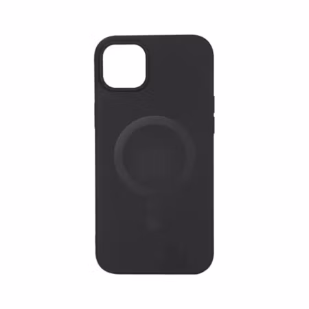 Essentials Silicone Mag Skal för iPhone 14 Plus – MagSafe, Svart