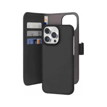 Puro Wallet Detachable 2-i-1 Plånboksfodral för iPhone 15 Pro Max – Svart